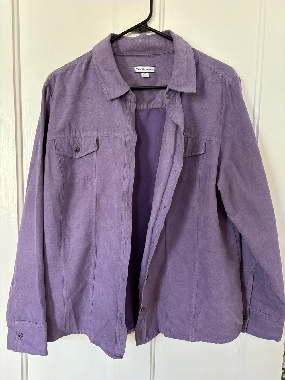 croft & barrow Lavender Button Down Shirt